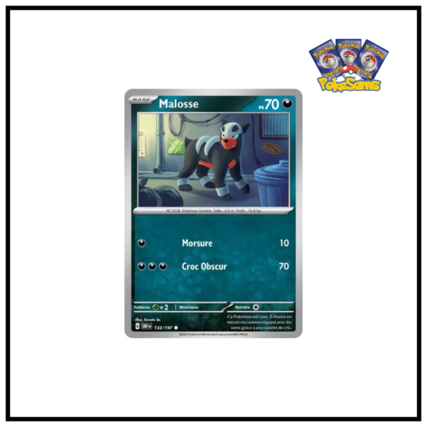 Malosse Reverse Flammes Obsidiennes 132/197