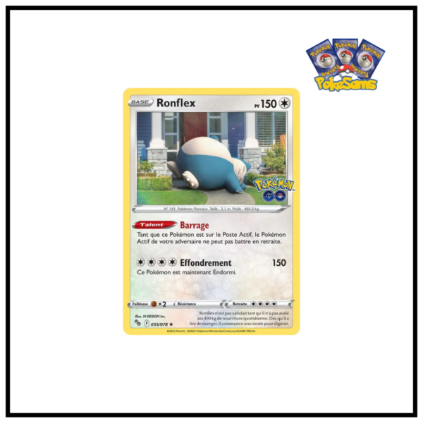Ronflex Reverse Pokémon GO 055/078