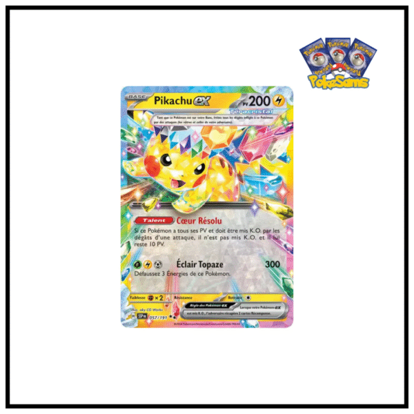 Pikachu Téracristal EX Étincelles Déferlantes 057/191