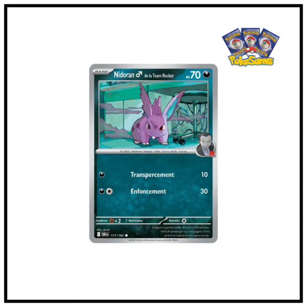 Nidoran ♂ de la Team Rocket Reverse Rivalités Destinées 117/182