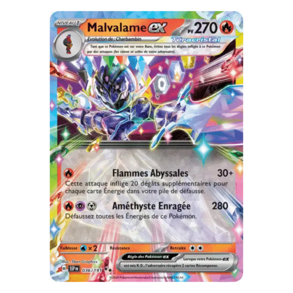 Malvalame Téracristal EX Étincelles Déferlantes 036/191