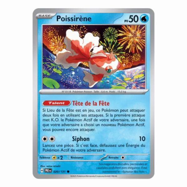 Poissirène Masterball Évolutions Prismatiques 020/131