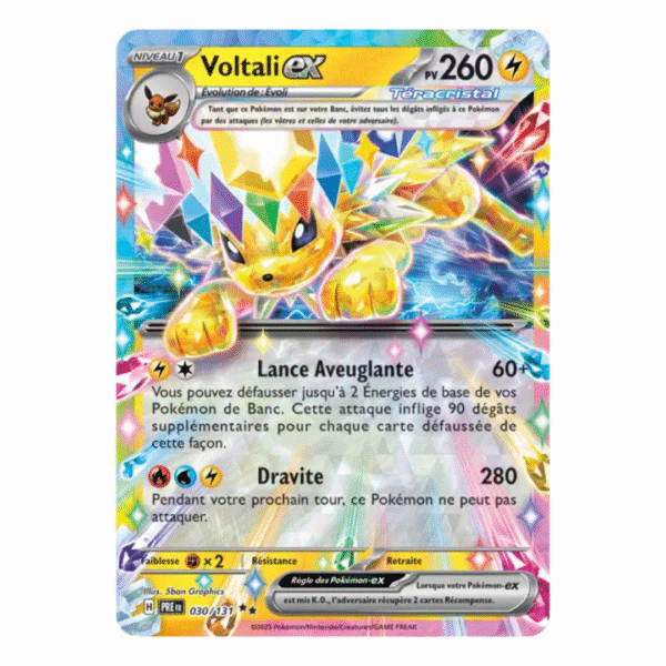 Voltali Téracristal EX Évolutions Prismatiques 030/131