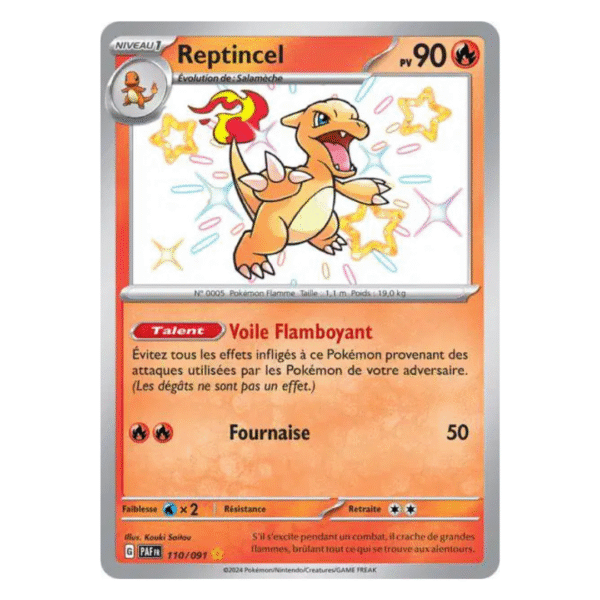 Reptincel Shiny Destinées de Paldea 110/091