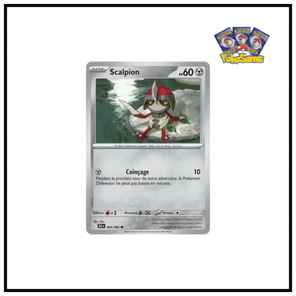 Scalpion Pokéball Foudre Noire 064/086