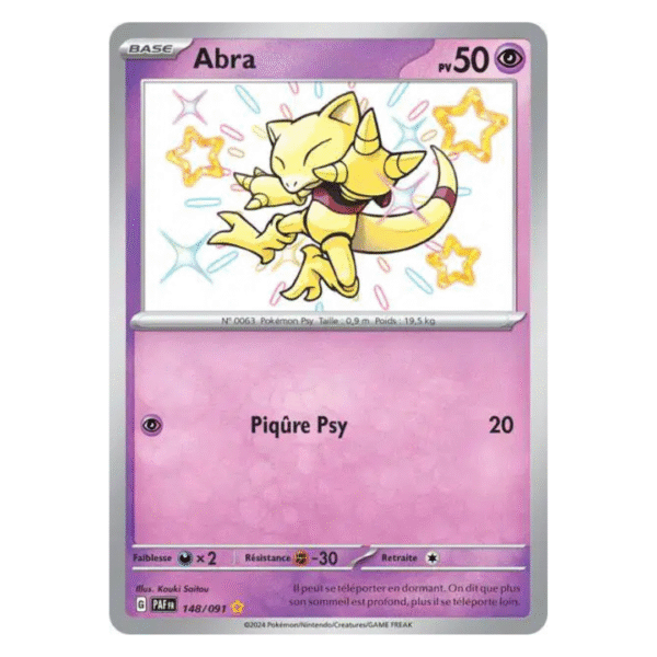 Abra Shiny Destinées de Paldea 148/091
