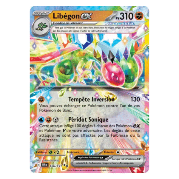 Libégon Téracristal EX Étincelles Déferlantes 106/191