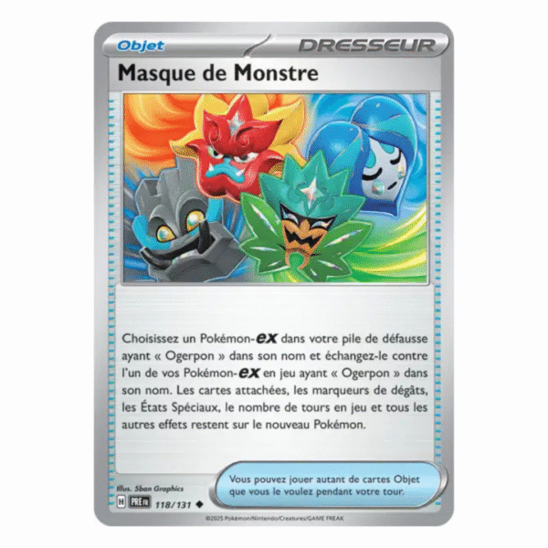 Masque de Monstre Pokéball Évolutions Prismatiques 118/131