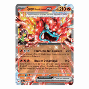 Ogerpon masque du fourneau Téracristal EX Évolutions Prismatiques 017/131
