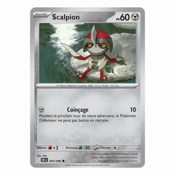Scalpion Pokéball Foudre Noire 064/086