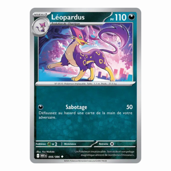 Léopardus Pokéball Flamme Blanche 056/086