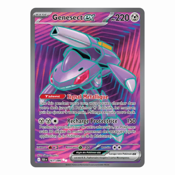 Genesect FA EX Foudre Noire 161/086