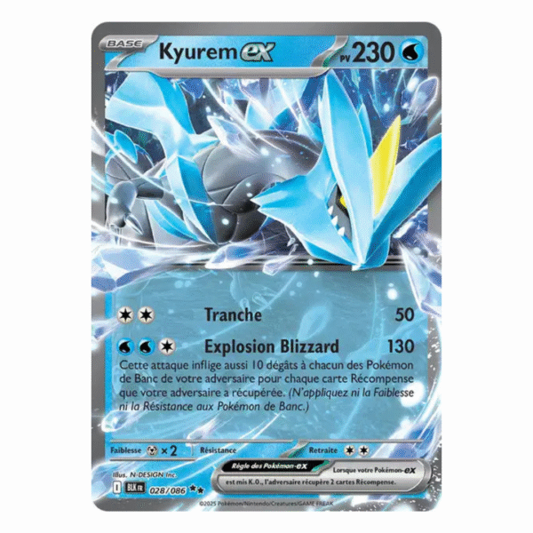 Kyurem EX Foudre Noire 028/086