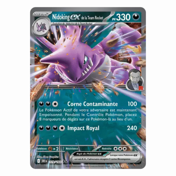 Nidoking de la Team Rocket EX Rivalités Destinées 119/182