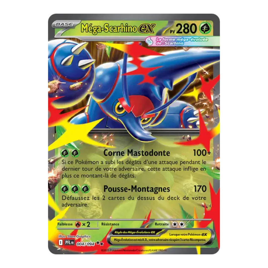 Méga-Scarhino EX Flammes Fantasmagoriques 004/094