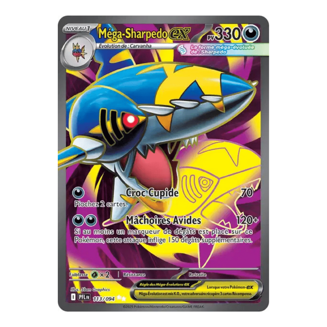 Méga-Sharpedo FA EX Flammes Fantasmagoriques 113/094