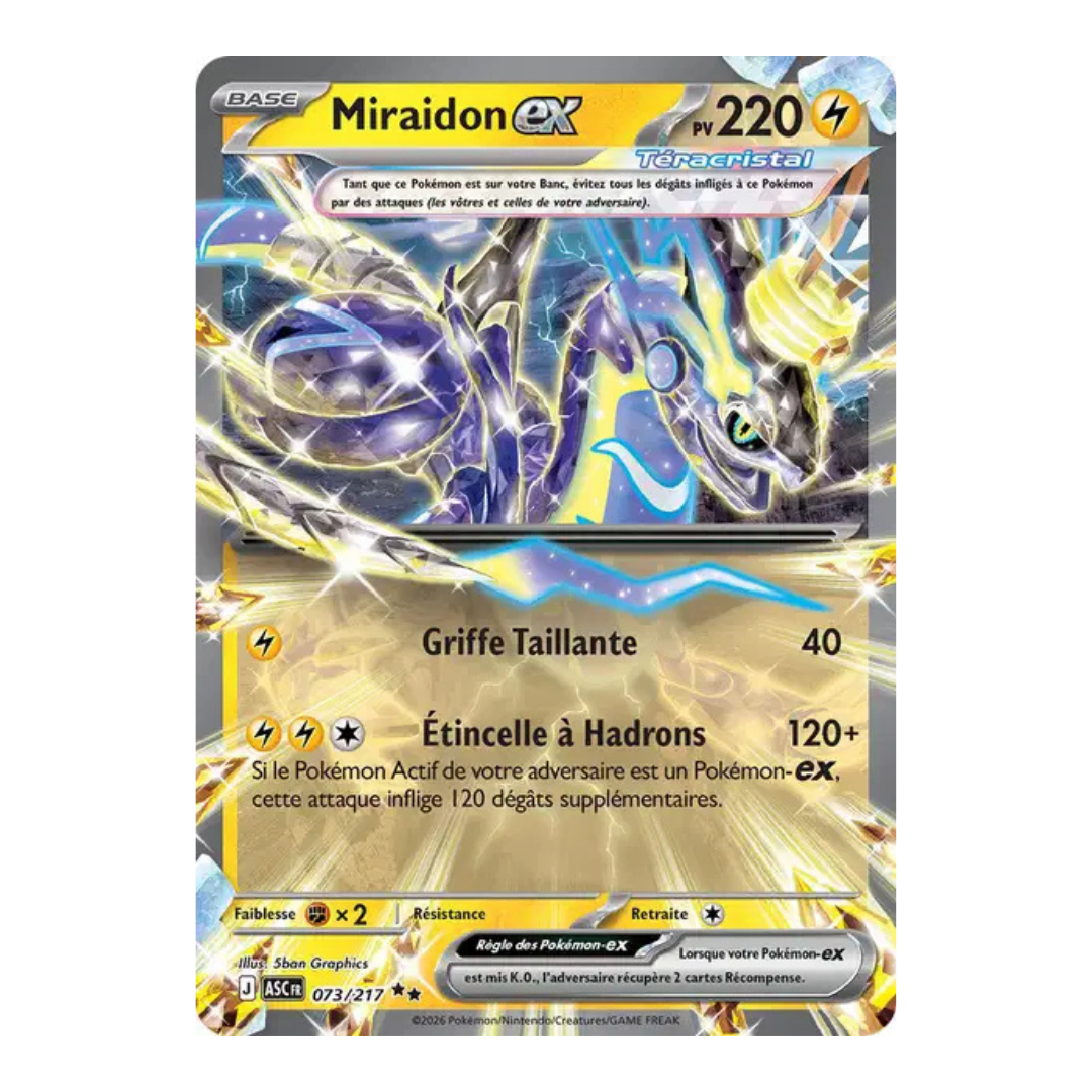Miraidon Téracristal EX Héros Transcendants 073/217