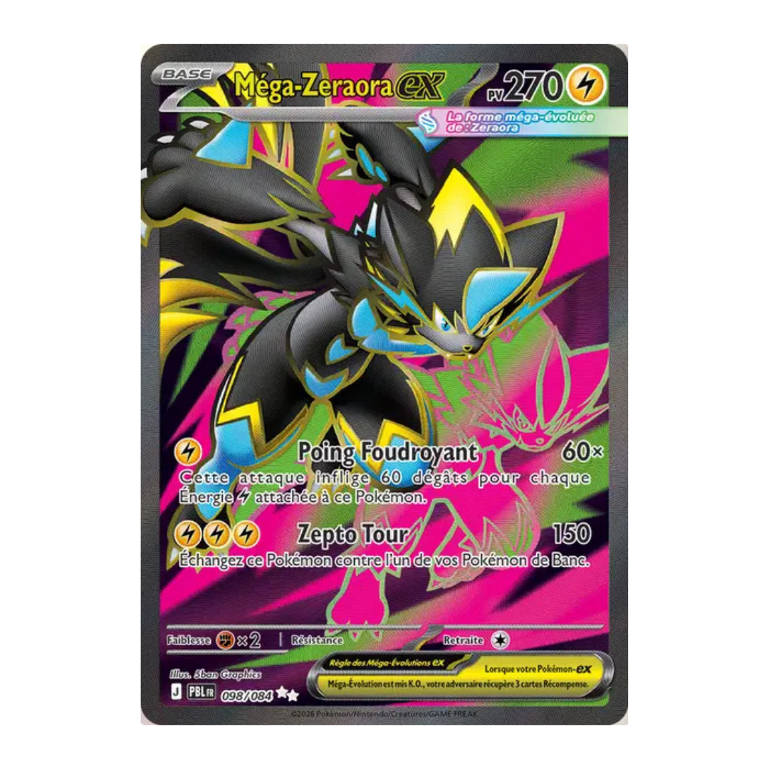 Méga-Zeraora FA EX Nuit Noire 098/084