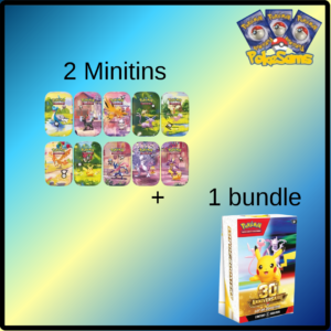 Pack Bundle + Minitins Pokémon ME5.5 Célébrations 30 ANS
